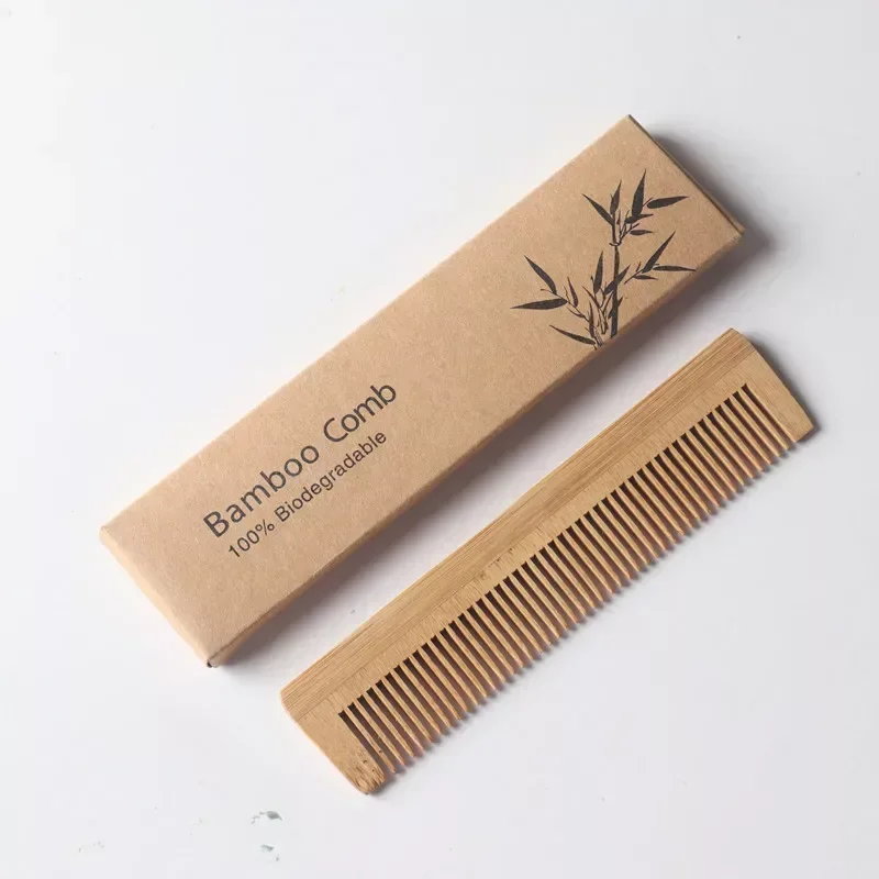 Peigne en bois de brosse à cheveux de poulet d\'hôtel, massage antistatique naturel, outil de coiffure