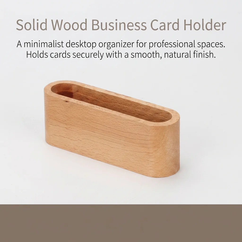 Business Card Holder Sophisticated Office Reception Desk Organizer for Professional Managers Executive Desktop Display Stand