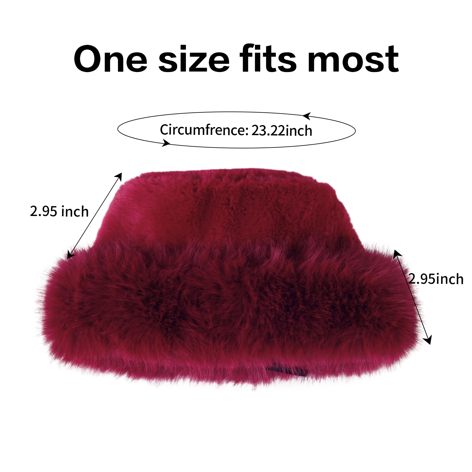 Dames Winter Emmer Hoeden Warm Houden Nepbont Pluizige Emmer Hoed voor Vrouwen Luxe Pluche Dikker Sneeuw Bont Emmer Panama Cap