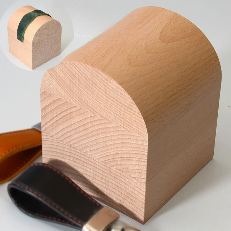 

Leather Wooden Bending Tool Handmade DIY Making Bend Wallet Key Bag Belt Leather Handicrafts Auxiliary Leather Wooden Tools