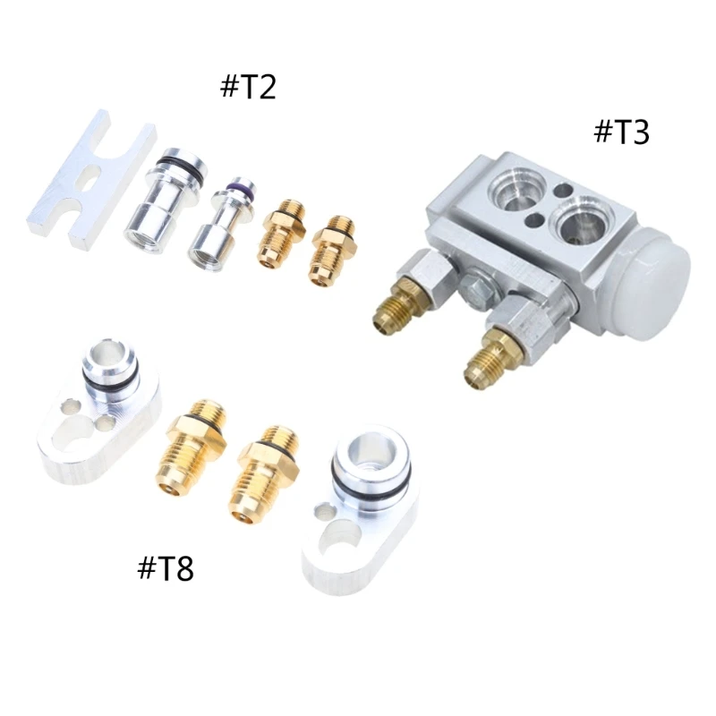 Car Air Conditionings Pipe Leak Detection Refrigerations HoseConnector Auto Leak Test Plug Stoppers for Most Car Drop shipping