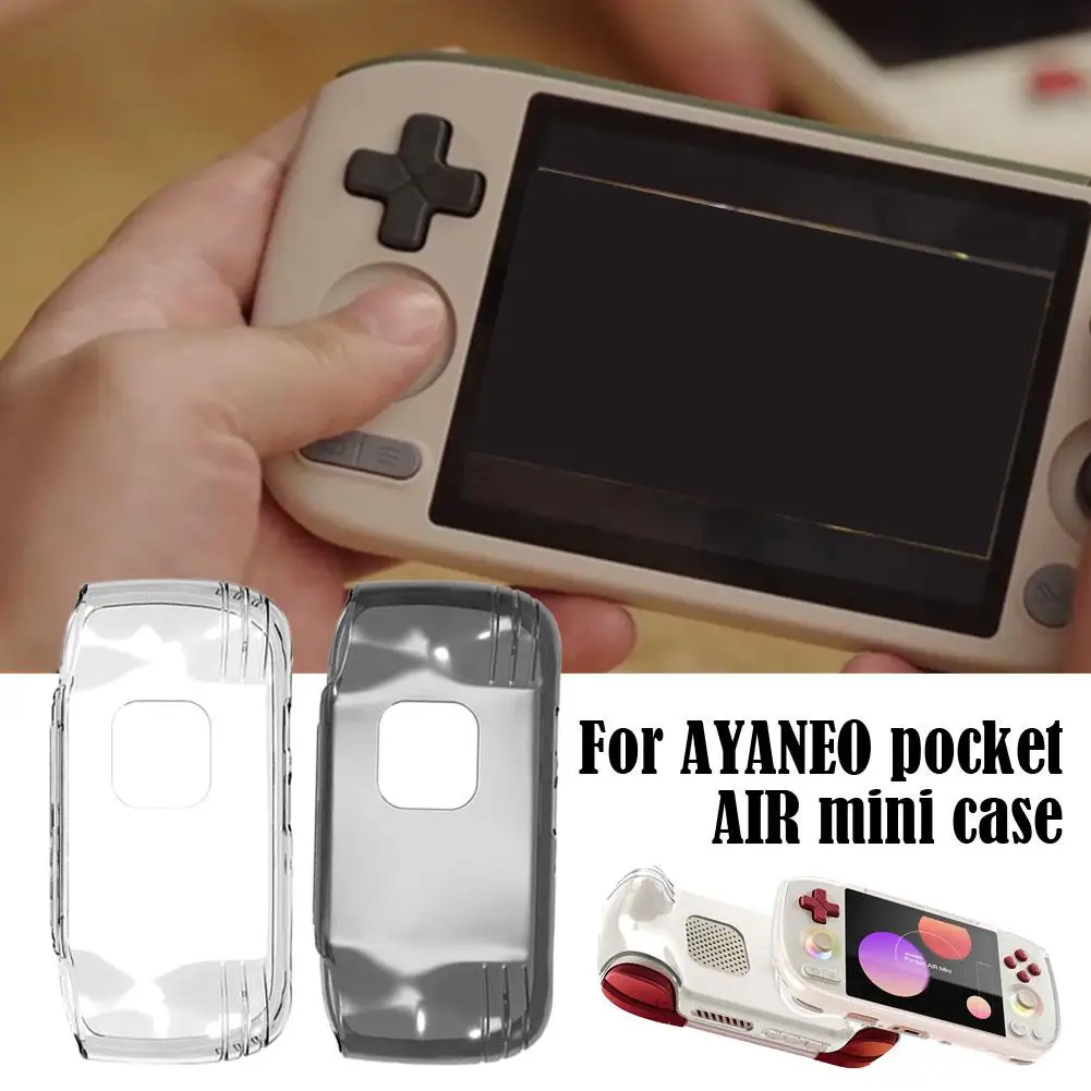 Für AYANEO Pocket AIR Mini Game Handheld Schutzhülle TPU Weiche Gummihülle AIR MINI Transparente Anti-Fall-Schutzhülle