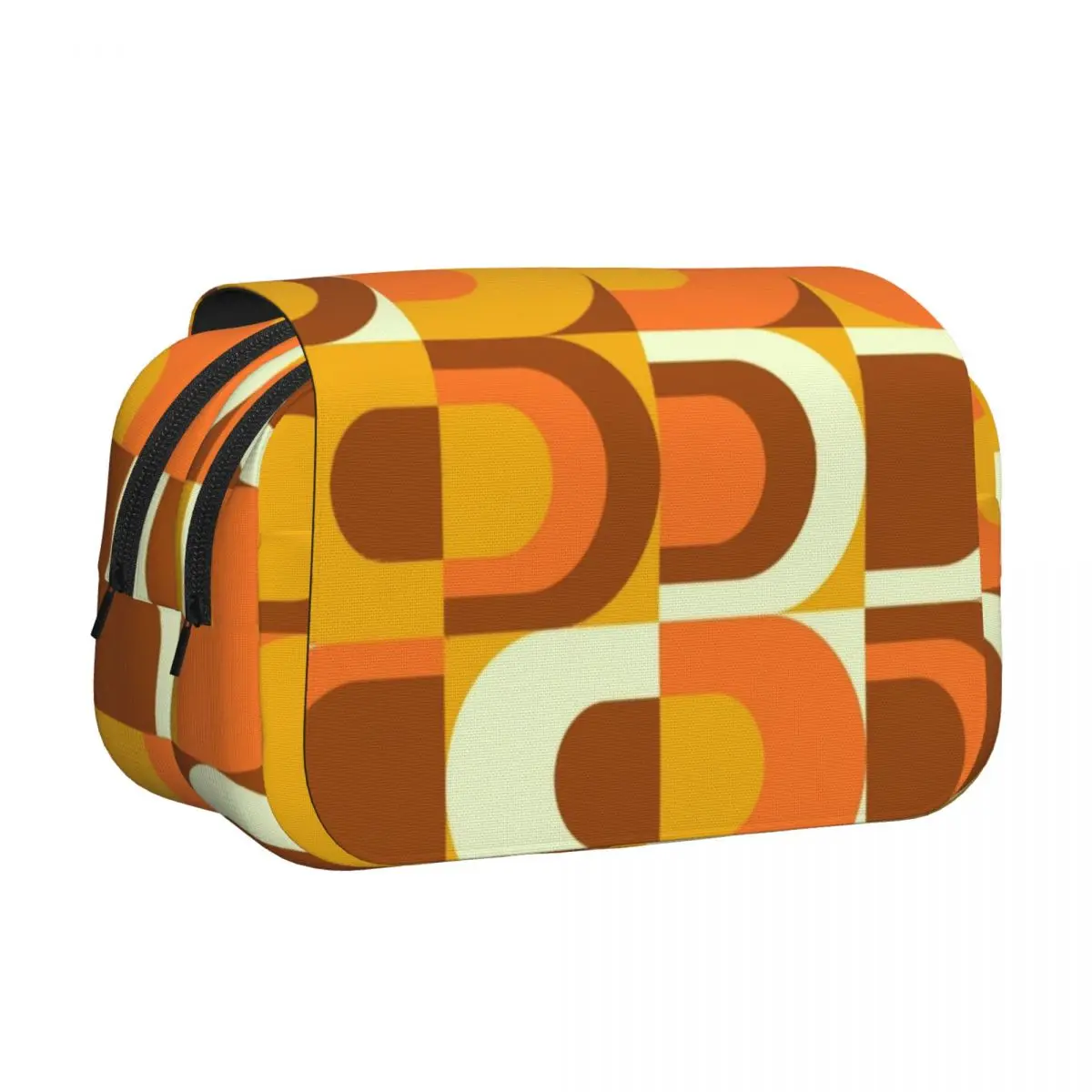 70s Retro Industry Pencil Cases Pen Holder Hard Shell Leather Large Storage Pen Box Pencil Bag for Students Gifts