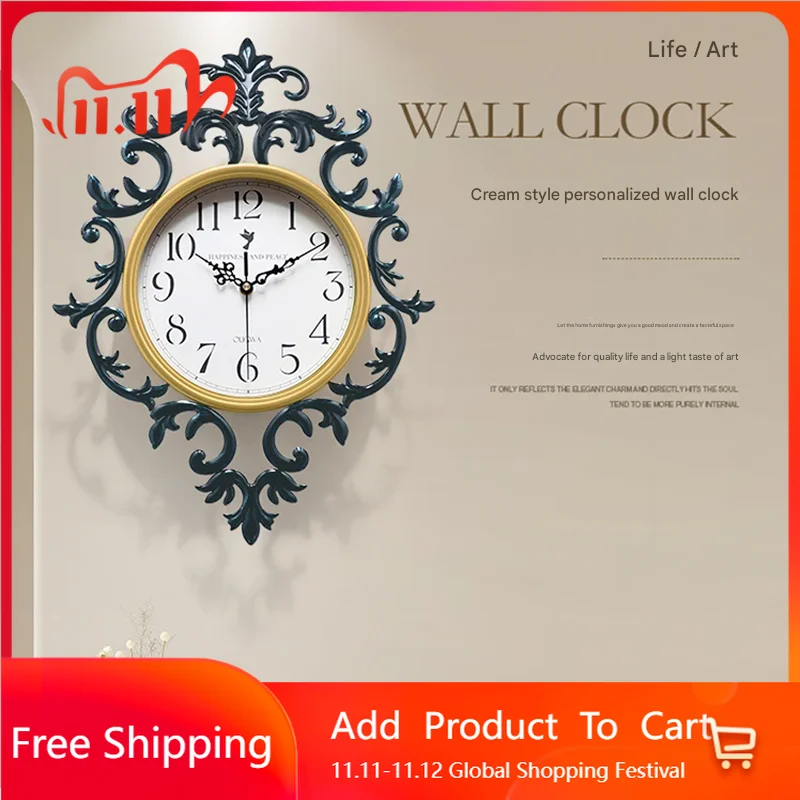 

Modern Design Wall Clocks Aesthetic Large Bedrooms Modern Big Size Wall Watch Nordic Orologio Da Parete Living Room Decoration