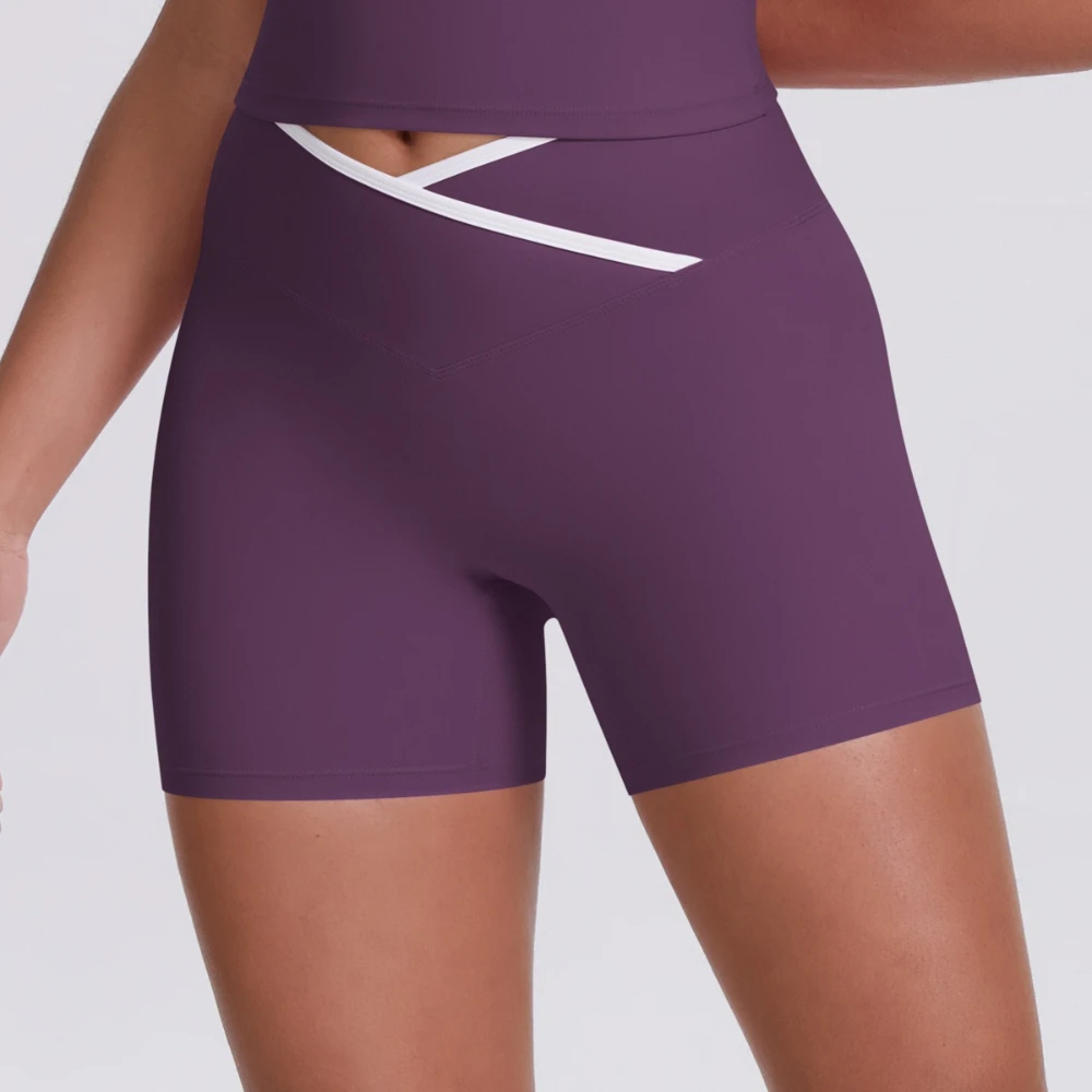 

Короткие леггинсы MIML, женские новые узкие шорты для йоги с высокой талией, спортивные шорты для бега, фитнеса, подтягивающие ягодицы