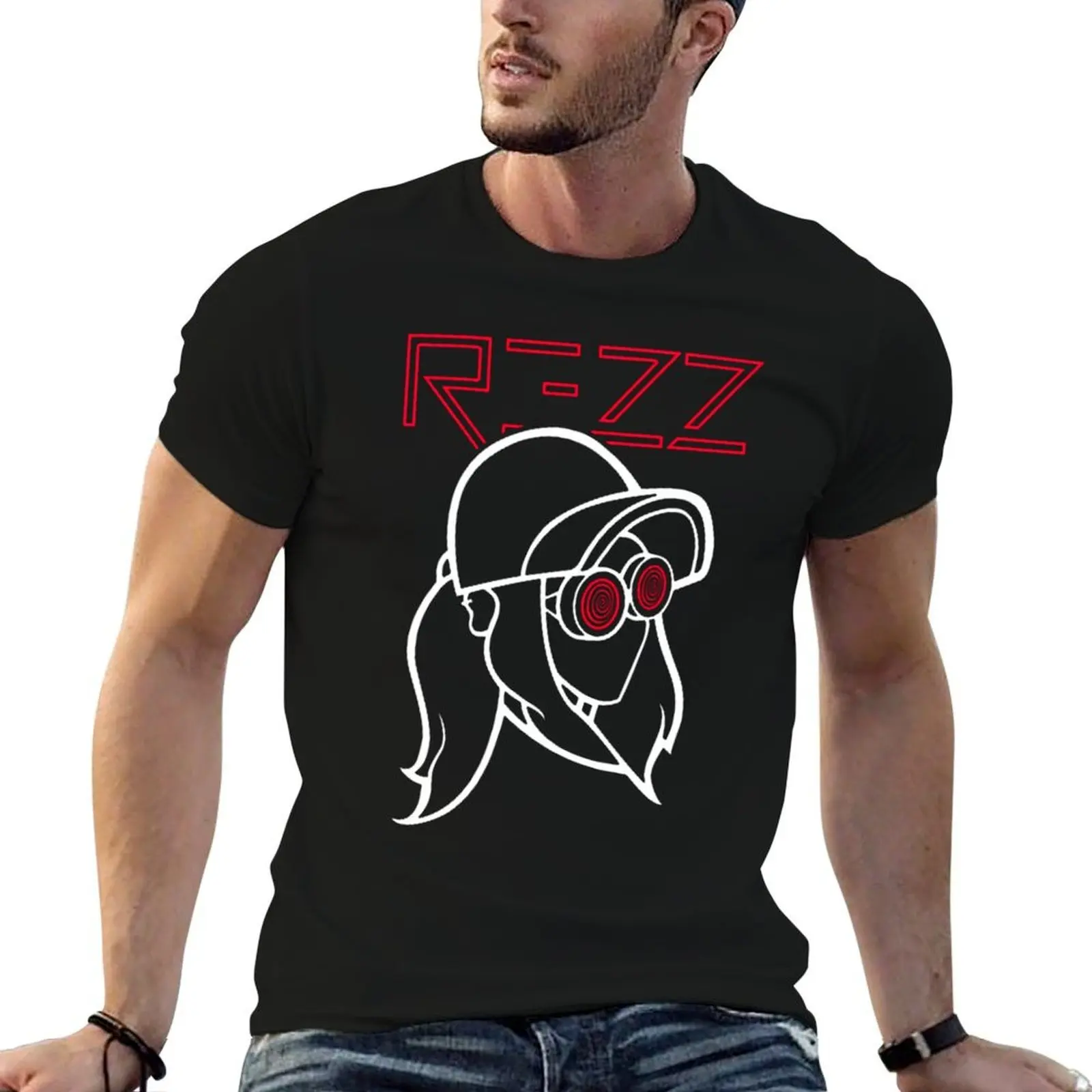 Rezz Tri Blend Essential T-Shirt funny shirt cotton oversizeds clothing for men