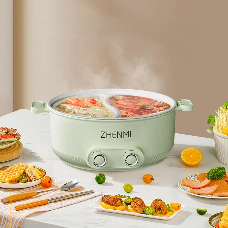 Mandarin Duck Electric Hot Pot Multi-Functional Large Capacity Integrated Non-Stick Electric Caldron Hot Pot Dedicated Pot 6L