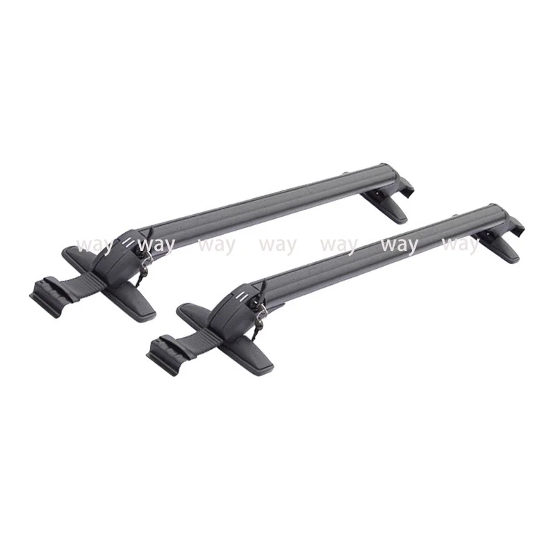 2pcs 110-115cm Universal Vehicle Car Roof Mounting Rack Car Roof Racks Cross Bar Anti-theft Lockable Bars Roof Racks with Keys