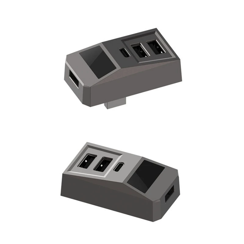 Handschuhfach-USB-Hub für Tesla New Model YL/Y Juniper Model 3 Highland Typ-C-Anschluss Digitalanzeige Splitter Docking-Erweiterungsdock – Detail 10
