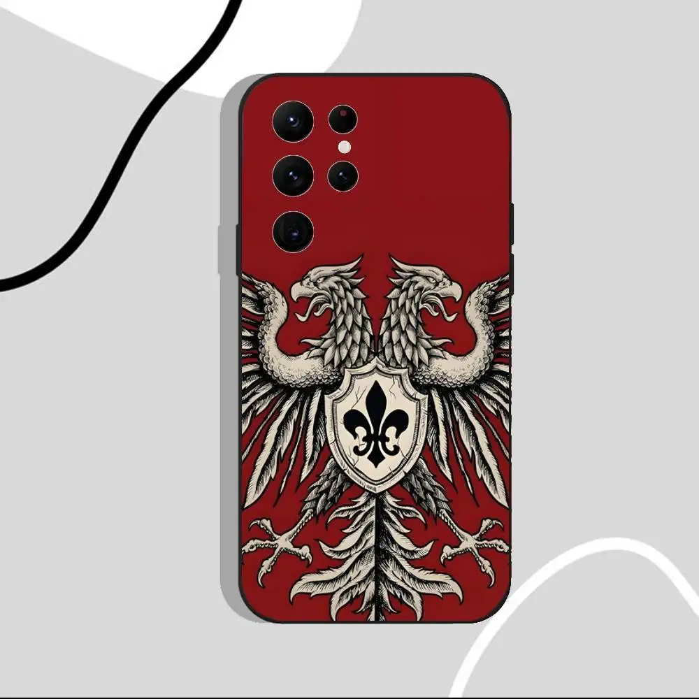 アルバニア国旗柄スマホケース Samsung S25、S24 Ultra、S20、S30 plus、S22 Plus、S23、Ultra 5G対応 シリコン製 ブラックシェル