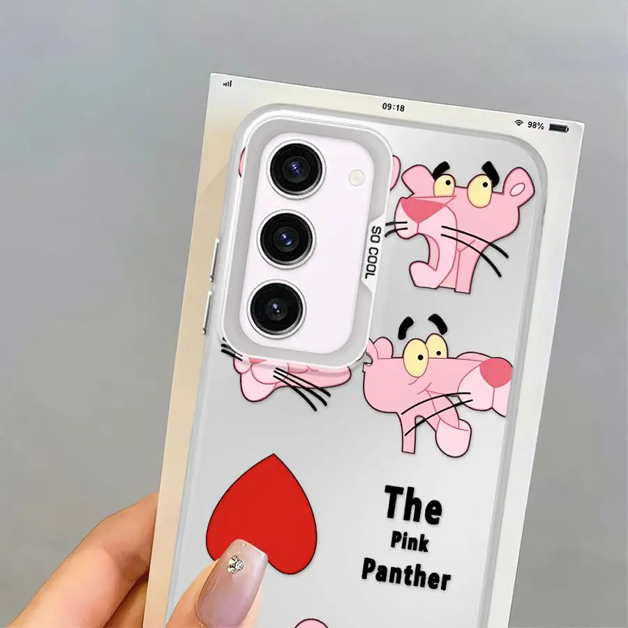 Мягкий чехол для Samsung Galaxy S22 Ultra Note 20 Ultra S20 S25 S20 FE S24Ultra S25Plus S21 S24 FE S23 P-Pink PantherS