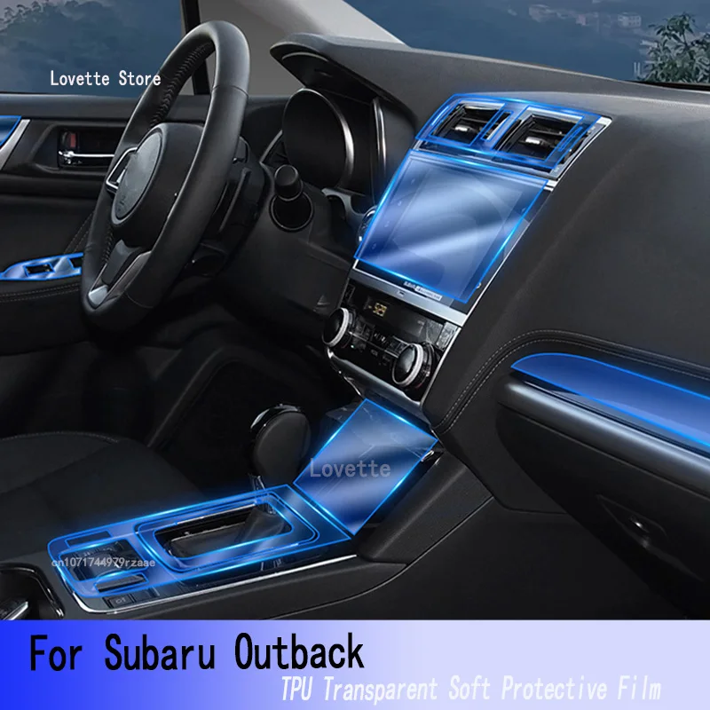 

For Subaru Outback（2016-2020）Car GPS Navigation Protective LCD TPU Screen Protector Anti-Scratch Film Fitting PPF