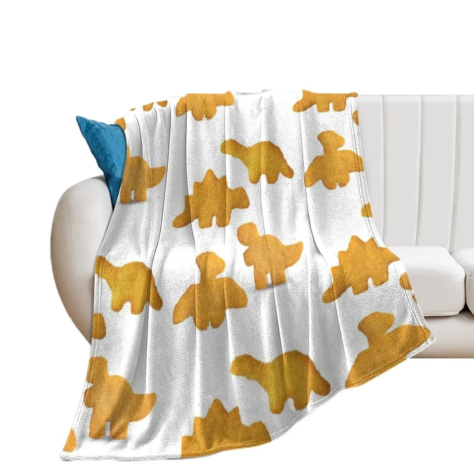 Dino nuggets Throw Blanket Luxury Brand Decoratives Blankets