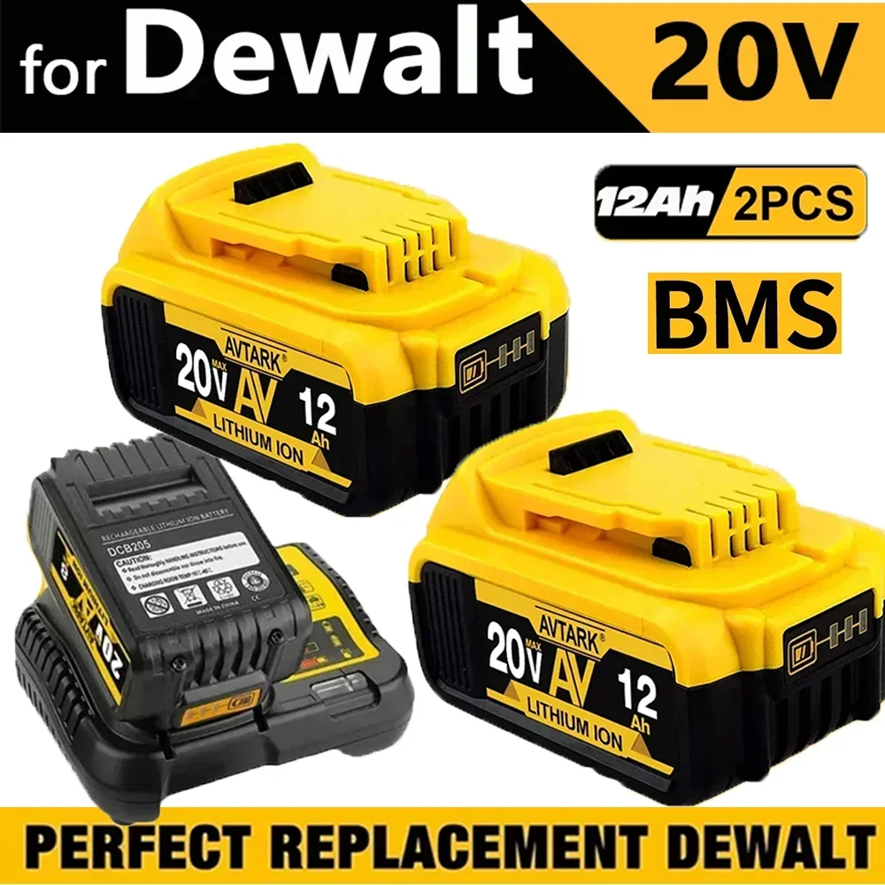 

8000MAH For Dewalt DCB200 Replacement Battery Compatible For Dewalt 18V 20V Tools DCB120 DCB182 DCB200 DCB609 Battery