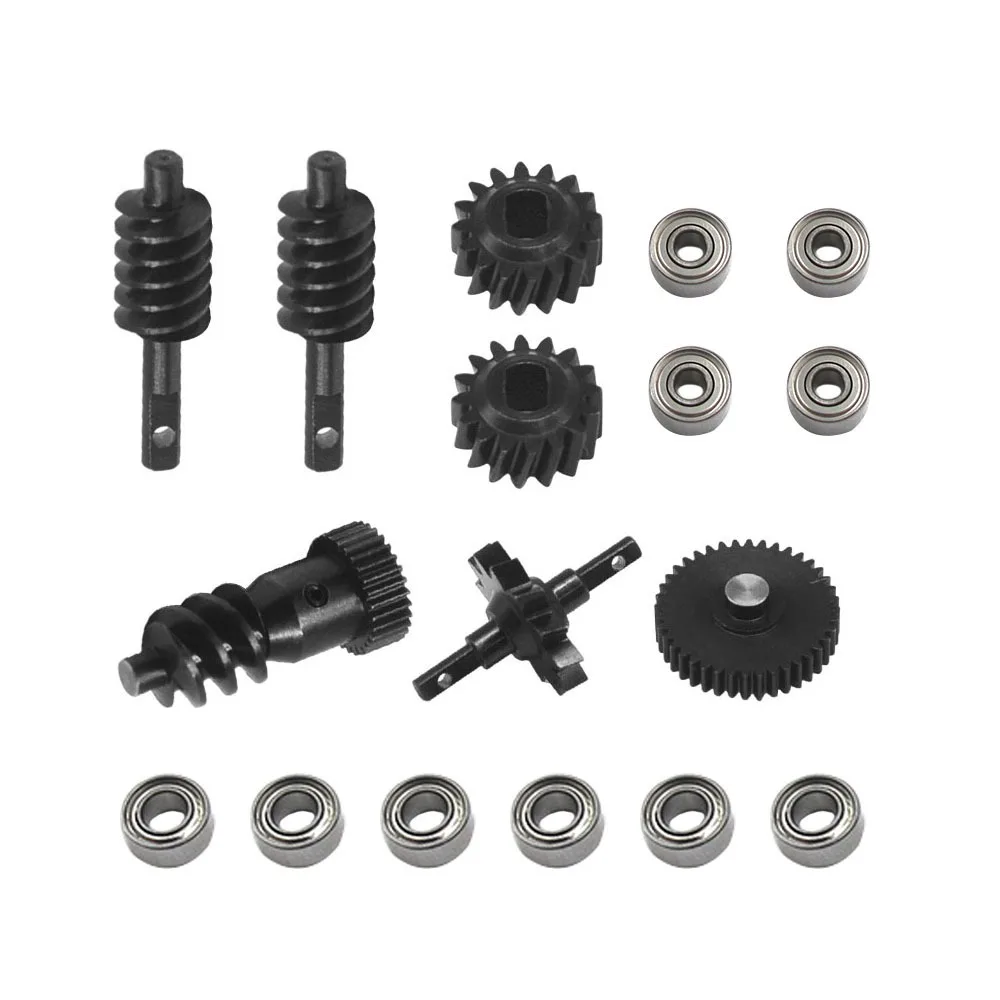 

Model Compatible with SCX30 Car, New Carbon Steel Gearbox Gears & Axle Gears & Bearings (10 Pieces)