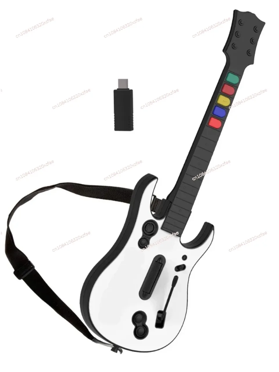 

Беспроводной игровой контроллер Guitar Hero, гитара Hero Rock band 2,4G, пульт дистанционного управления для гитары, консоль, геймпад 5 клавиш для ПК, PS3, ПК