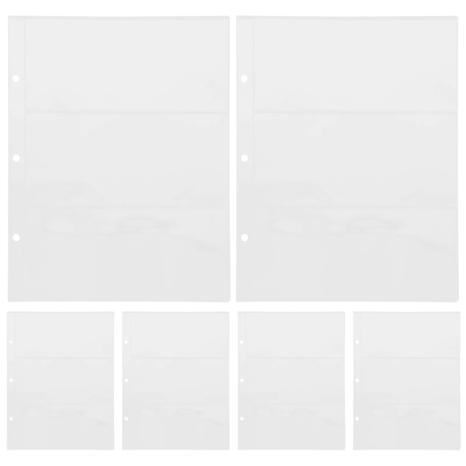 

Money Holder Pages Clear PVC Banknote Album Pages Portable Currency Organizer for Cash and World Banknote Collection