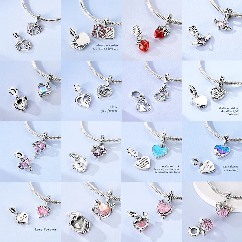 

Стерлингового серебра 925 пробы, защитная цепочка «Древо жизни», любовь, мама, семья, сестра, сердце, подходит для оригинального ожерелья, браслета, женские ювелирные изделия для девочек