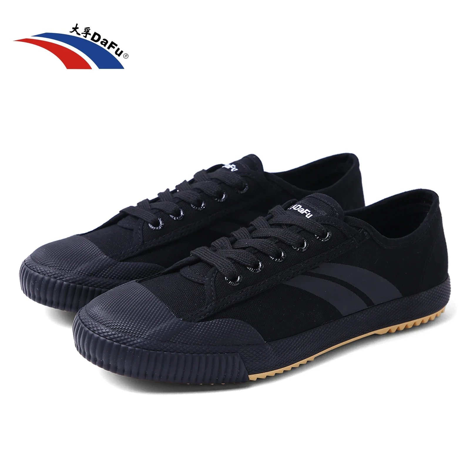 Dafu Original Shaolin Kungfu Shoes Improved  Men Women All Black Sneakers