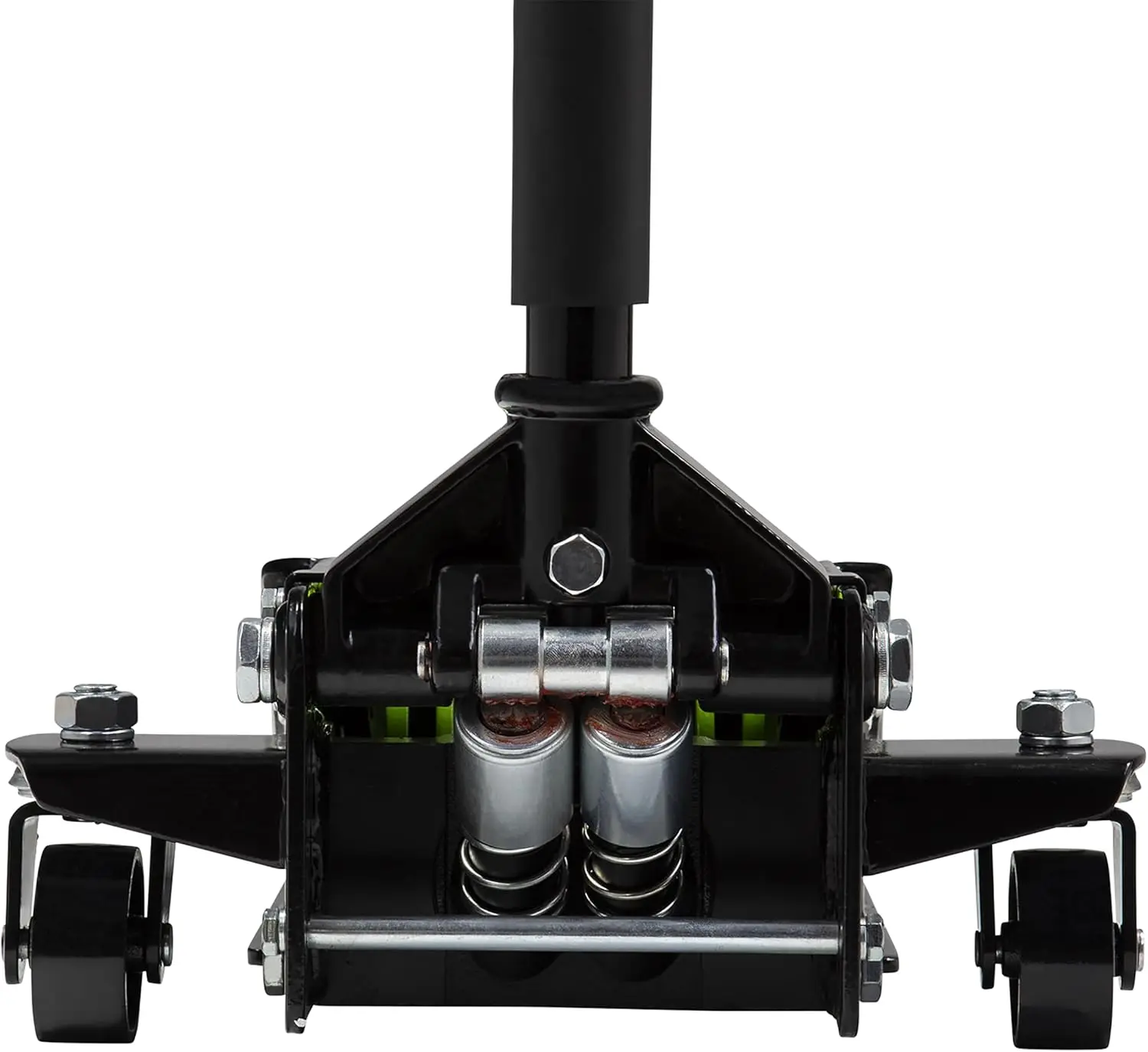 رافعة أرضية فولاذية منخفضة المستوى بطول 2 طن، مكابس مضخة مزدوجة سريعة الارتفاع، سرج مطاطي، إطلاق دقيق #6