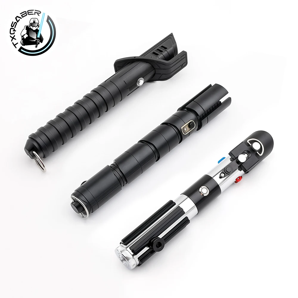 TXQSABER Lightsaber Smooth Swing App Control Heavy Dueling Metal Hilt Blaster Soundfonts Zabawka zmieniająca kolor Qimir-No Blade