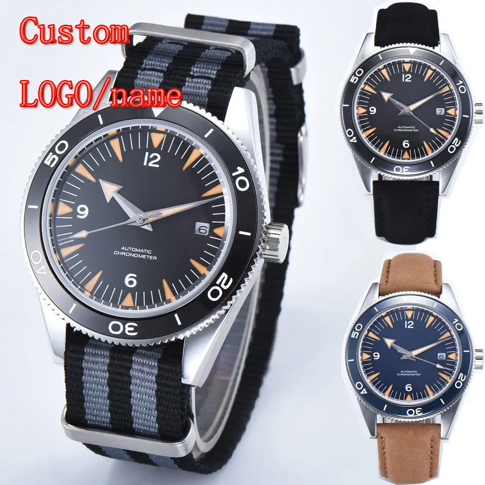 Orologio da uomo personalizzato 41mm Sport di moda NH35/miyota Orologi meccanici automatici da uomo Lunetta in ceramica Orologio da polso in vetro zaffiro