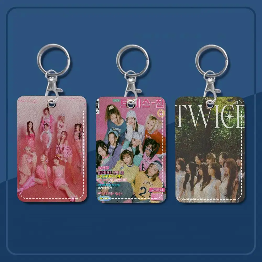 

Kpop T-Twice мультяшный брелок-карта аниме модная подвеска сумка ID дверной чехол для карты автобусная карта милый подарок на день рождения для взрослых