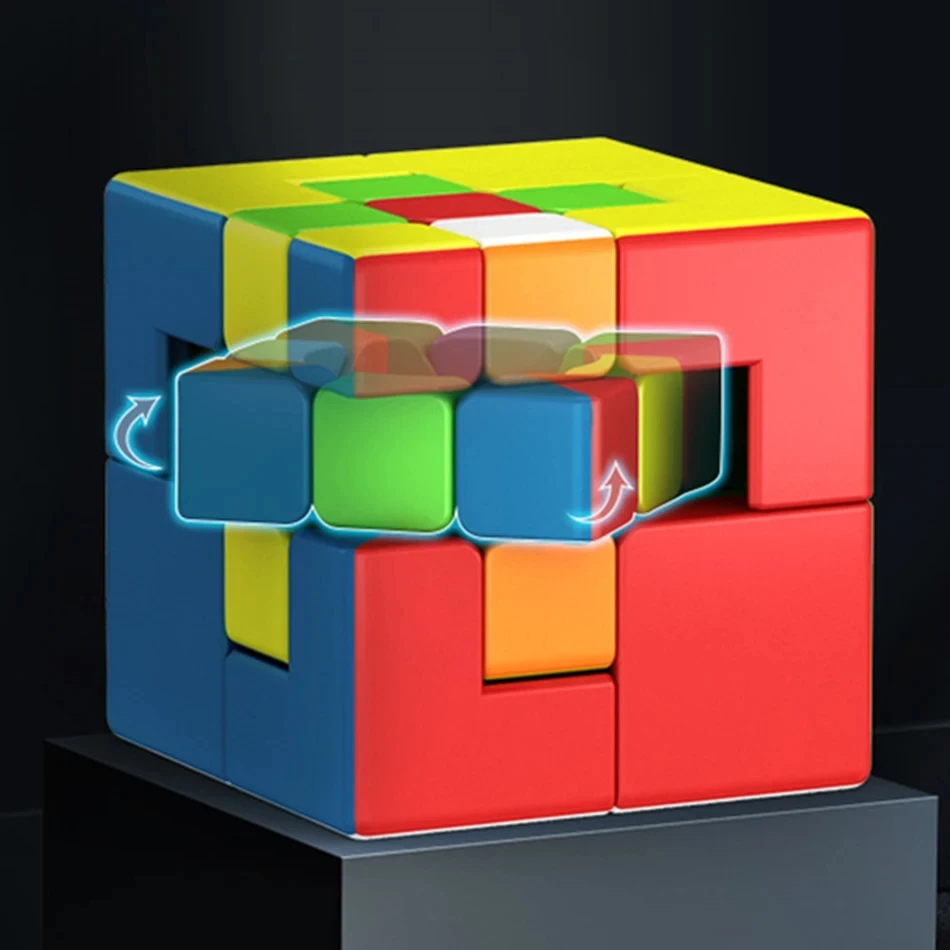 MoYu Puppet 2x2 3x3 Bandaged Magic Cube Meilong 2x2x2 3x3x3 Cubo Magico Mixup ความเร็วระดับมืออาชีพ Cube ปริศนาท้าทายของเล่นเด็ก