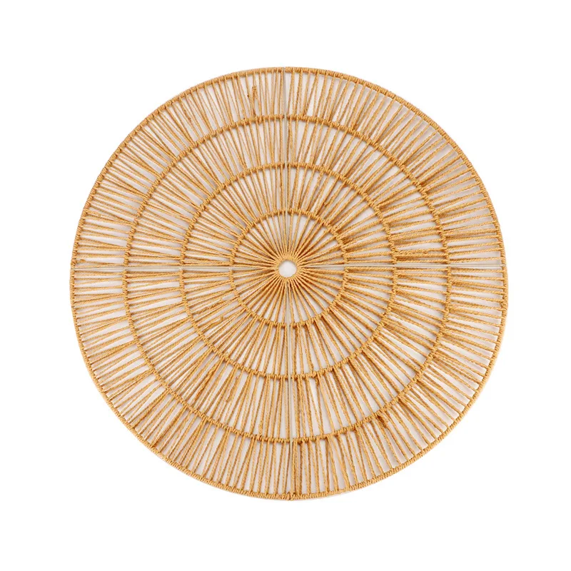 High quality natural hand woven rattan circular home wall decoration pendant