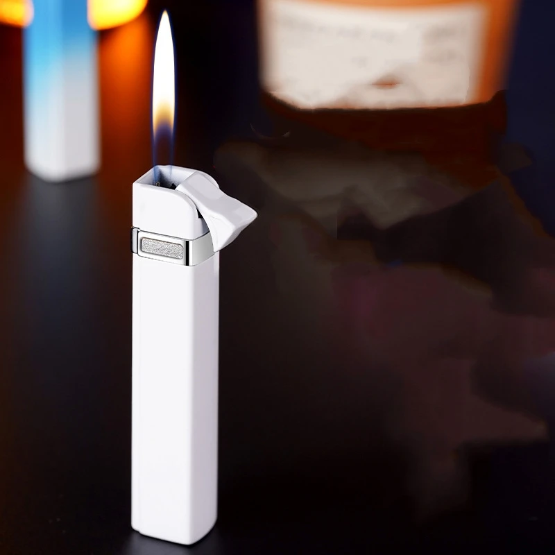 

New Mini Metal Inflatable Lighter Butane Portable Outdoor Compact Lighter Smoking Accessories Smoking Gifts