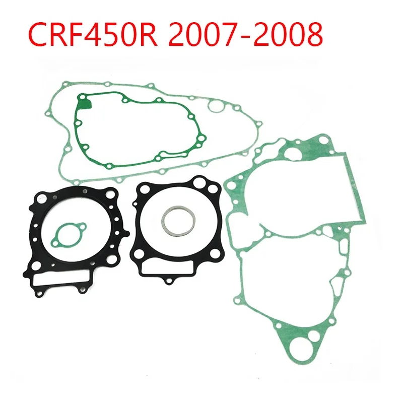 Motorcycle Engine crankcase covers Gasket include cylinder Head Gasket kit For Honda CRF450R CRF450 R 2007 2008 CRF 450R