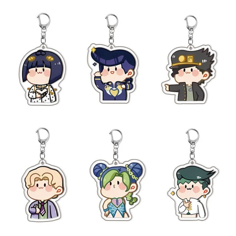 

Anime JoJos Bizarre Adventure Keychain Cute Bruno Buccellati Cosplay Pendant Key Chain Car Keyring Bag Jewelry Gift Accessories