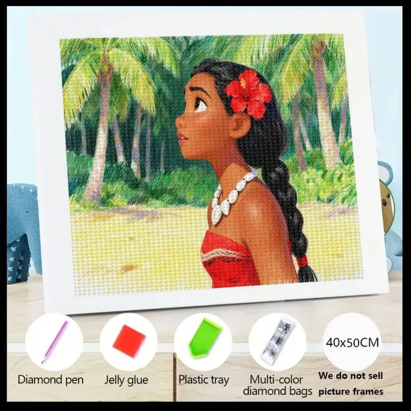 

1 шт. Disney Moana 5D комплект алмазной живописи полная дрель DIY мультфильм приключения принцесса кристалл горный хрусталь художественный настенный декор домашний акцент