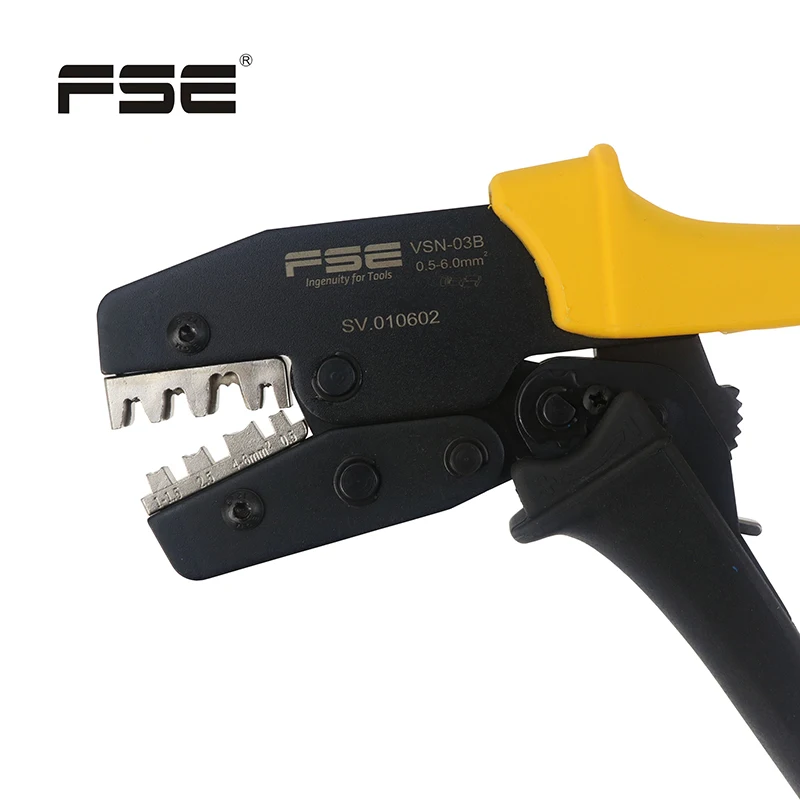 Narzędzie do zaciskania przecinak do kabli Crimper 0.25-10mm 20-10AWG szczypce, narzędzia szczypce do zagniatania drutu izolowane i nieizolowane okucia