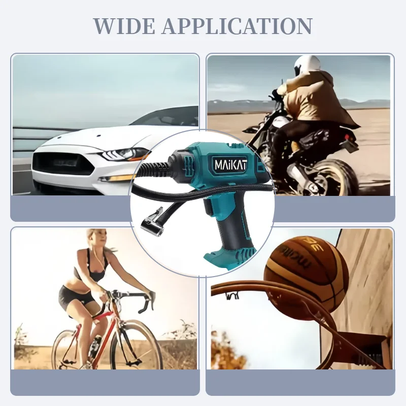 For Makita Handheld Air Compressor 600mm Cordless Portable Electric Air Pump Handheld Air Compressor  For Cars