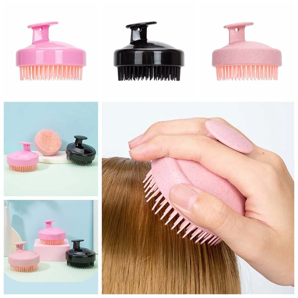 Head Washing Shampoo Brush Comfortable Bath SPA Exfoliator Hair Care Tool Shower Hair Washing Comb Home Use