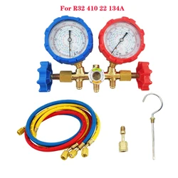 Refrigerant Manifold Gauge Air Condition Refrigeration Set For R410A R32 R404A R134A Air Conditioning Tools With Hose And Hook