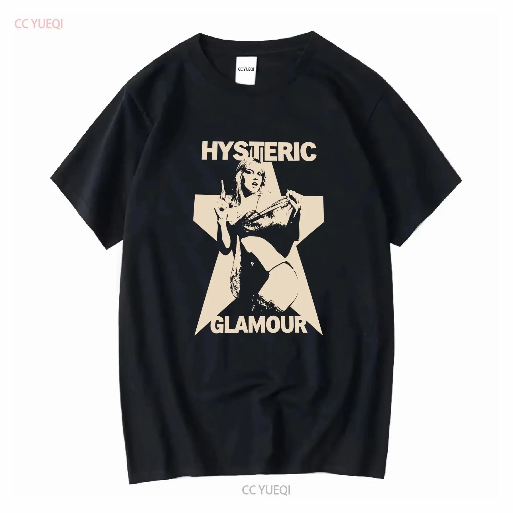 تي شيرت Comdot Yamato Hysteric Glamor His Girl يصعب الحصول على تي شيرت بأكمام طويلة أو قصيرة عتيق مغسول قليلاً ملابس الشارع مريحة