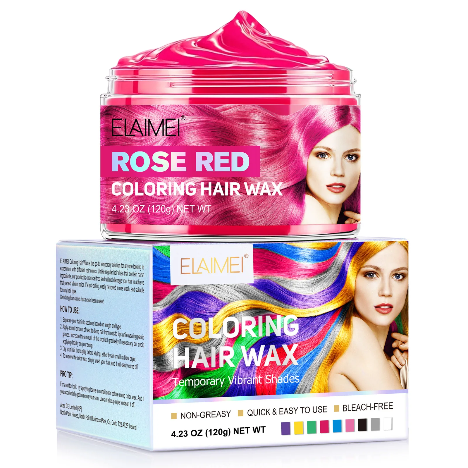 Party Temporary Hair Wax Disposable Dyeing Washable Colored Hair Paste  Vibrant Hairstyles Quick Setting Hair Dye Cabello