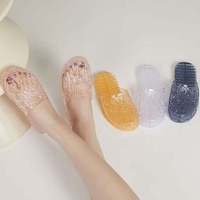 New fashion transparent women's slippers
