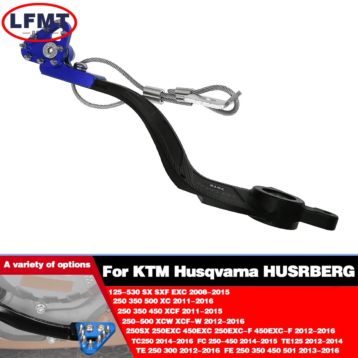 

For Husqvarna FE 250 350 450 501 2013-2016 CNC Rear Brake Pedal Arm Lever Brake Saver FC 250-450 2014-2015 TE 250 300 2012-2016