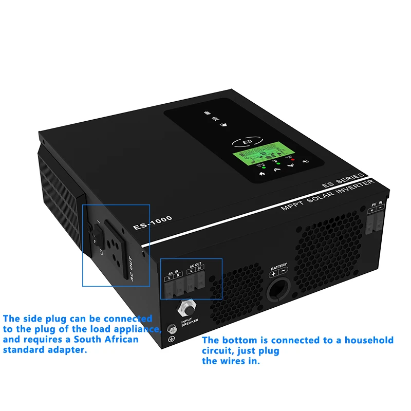 3000W 3KW Hybrid Solar Inverter 24V 220V Pure Sine Wave Inverter 3KW with MPPT 80A Solar Charger Controller