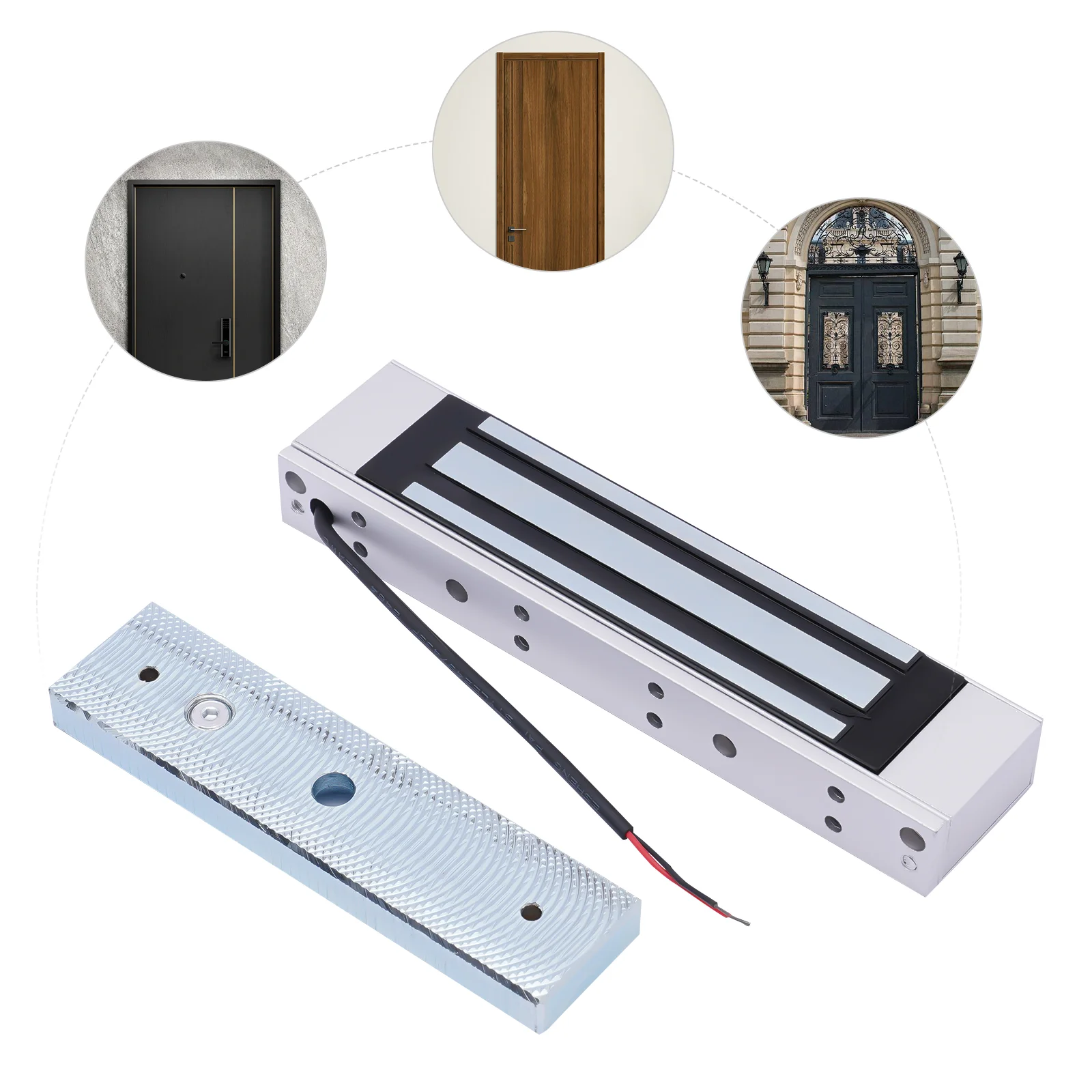 Electric Magnetic Lock Door Access Control System 600lb 280KG Holding Fitce 12V