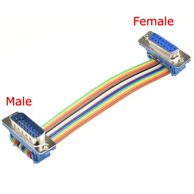 1pcs D-SUB DB9 DB15 DB25 DB37 DIDC 9 15 25 37Pin Male Female Cable D-SUD serial port connector adapter RS232 COM Extension Cable