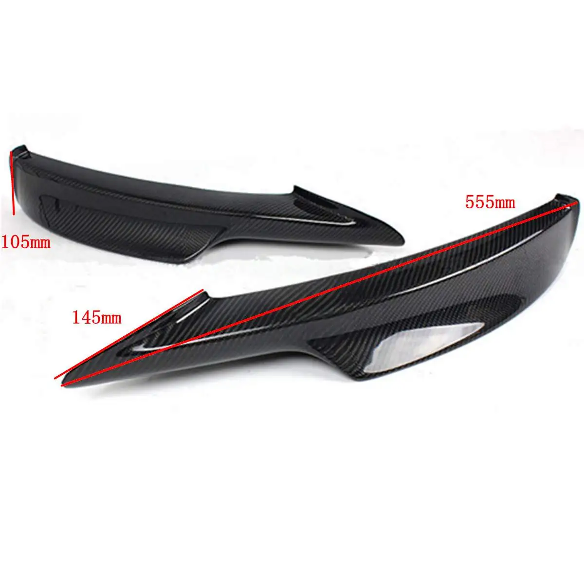 E90 Bumper Lip Real Carbon Fiber Car Front Bumper Splitter Lip Diffuser Spoiler For BMW E90 335i 328i LCI M-Tech Bumper 2009-12