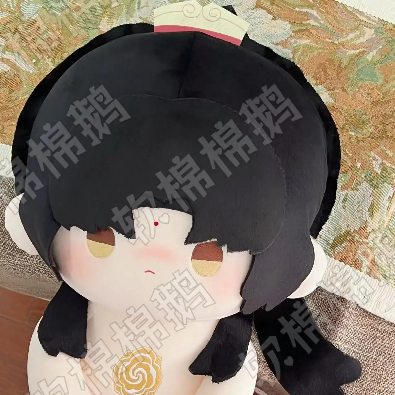 Anime Grandmaster of Demonic Cultivation Jin Ling Cosplay Soft Cotton Body Dress Up Stuffed Pillow Sitting Posture Figures 40CM