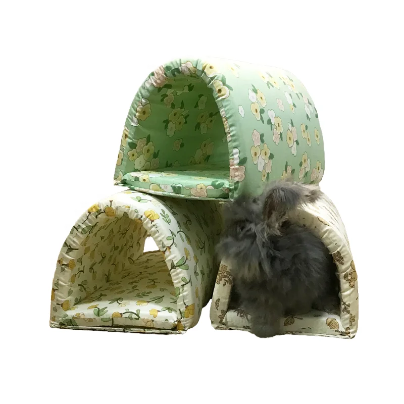 Factory Direct Cotton Rat Hamster Bed House Cushion Soft Warm Bunny Bed for Mini Small Animal Pet Winter House Bedding