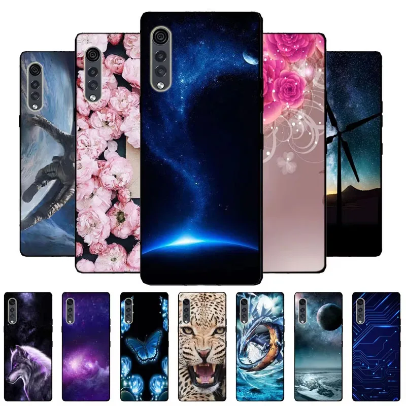 For LG Velvet Case Black Bumper Silicone TPU Soft Phone Cover For LG Velvet 5G LM-G900 Case Cartoon Funda For LG Velvet Case