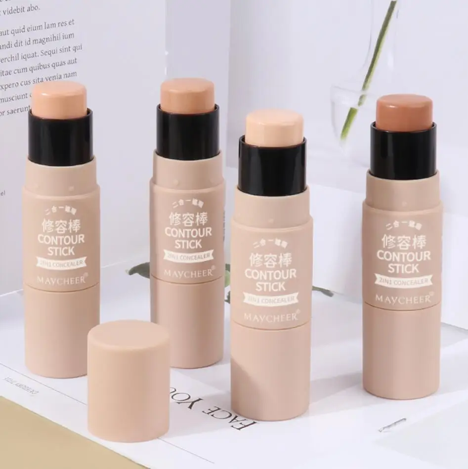 Face Concealer Palette Cream Makeup Pen 4 Color Optional Corrector Contour Palette Contouring Bronzer Concealer Stick T0230