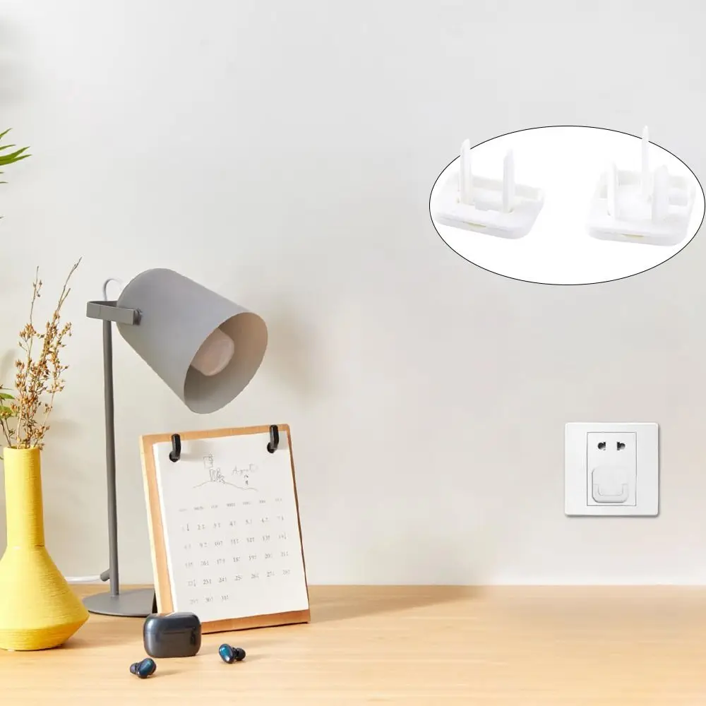 

50 шт. однотонных защитных колпачков от электрического удара с двумя отверстиями, защитный чехол для электрических розеток